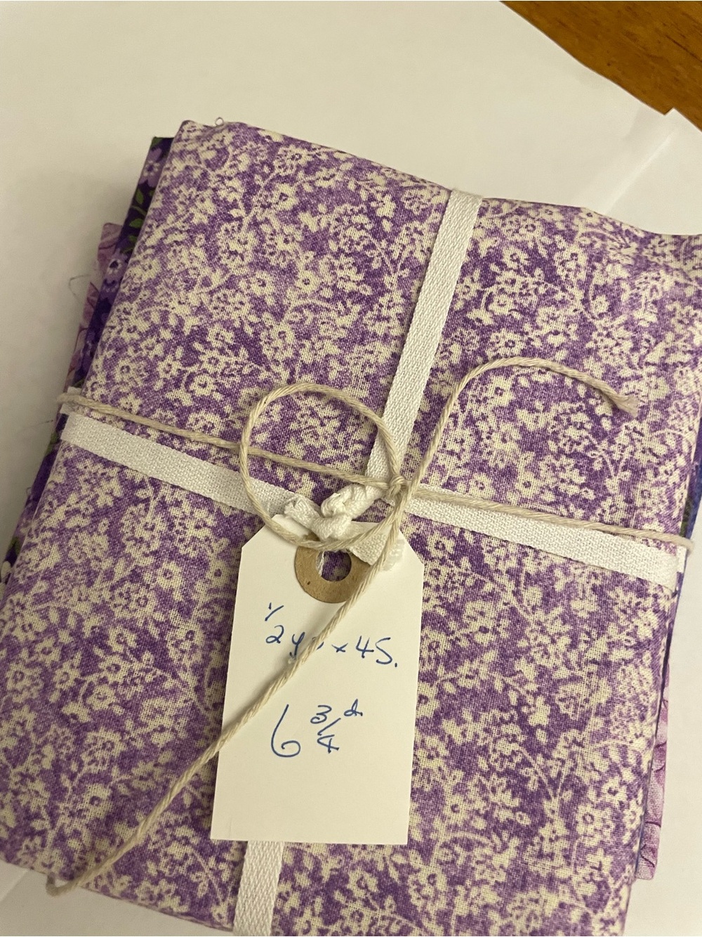 Fat Quarters / Scraps  Fabric Bundle - cotton Purple / Lavendar